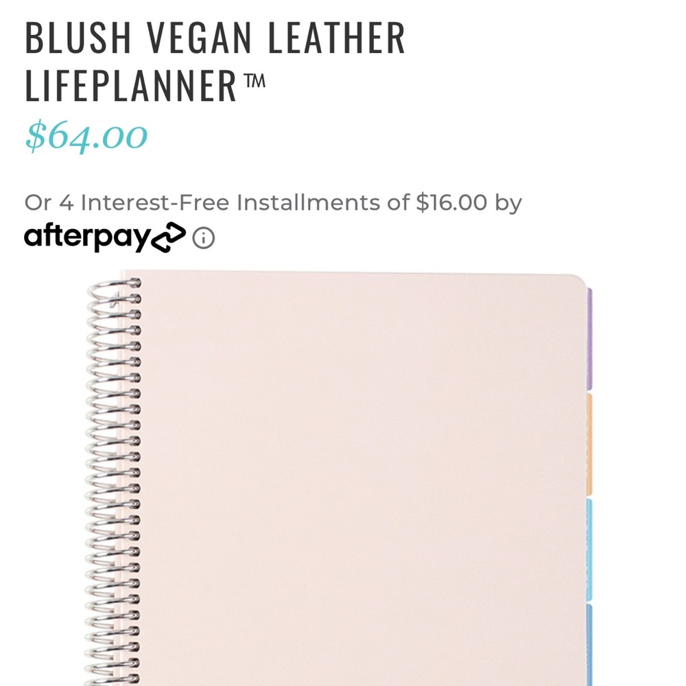 Erin Condren blush pink life planner. Nov 2021-Dec 2022